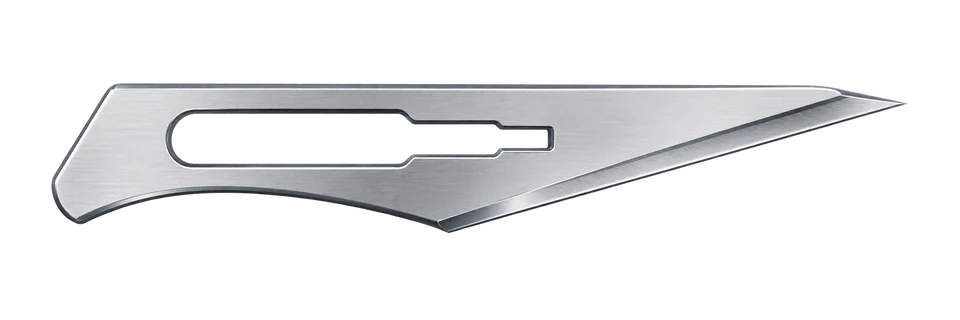 Prepared carbon steel blade illustration, No.11