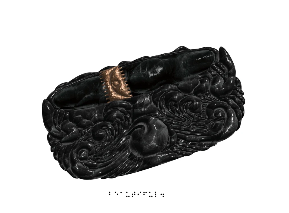 Original black bracelet digital concept, 2023.