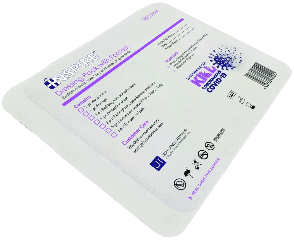 Original forceps dressing pack image extracted from the Inspire catalogue