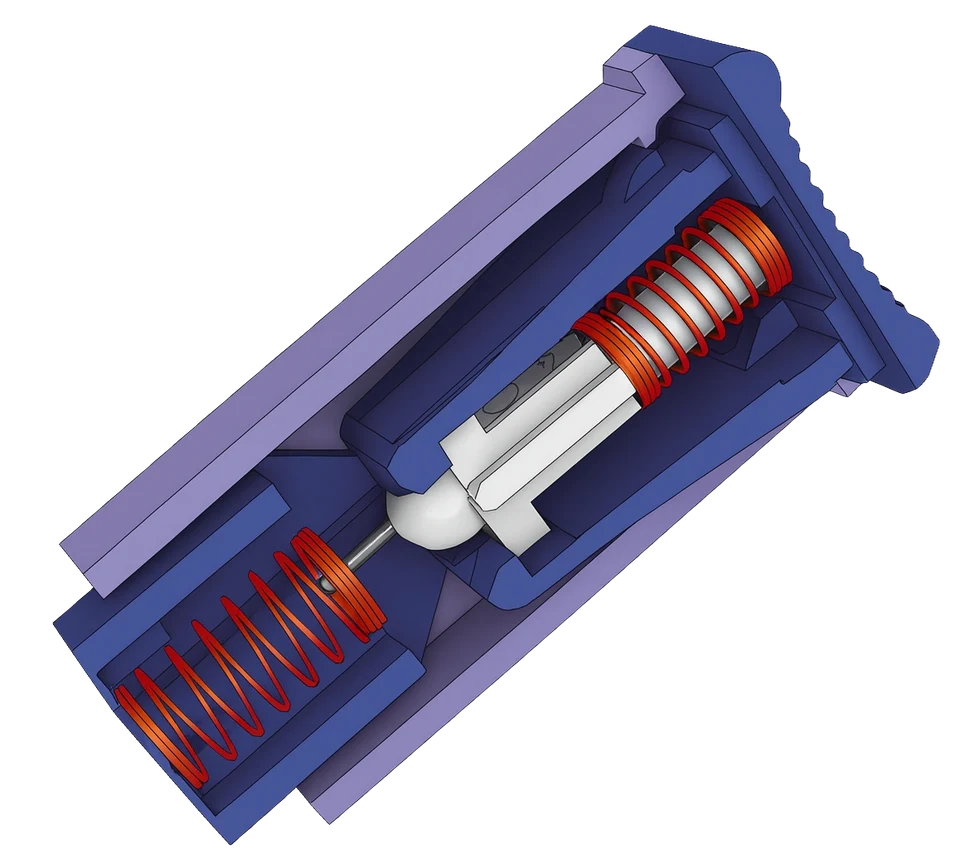 Prepared safety lancet cutaway image
