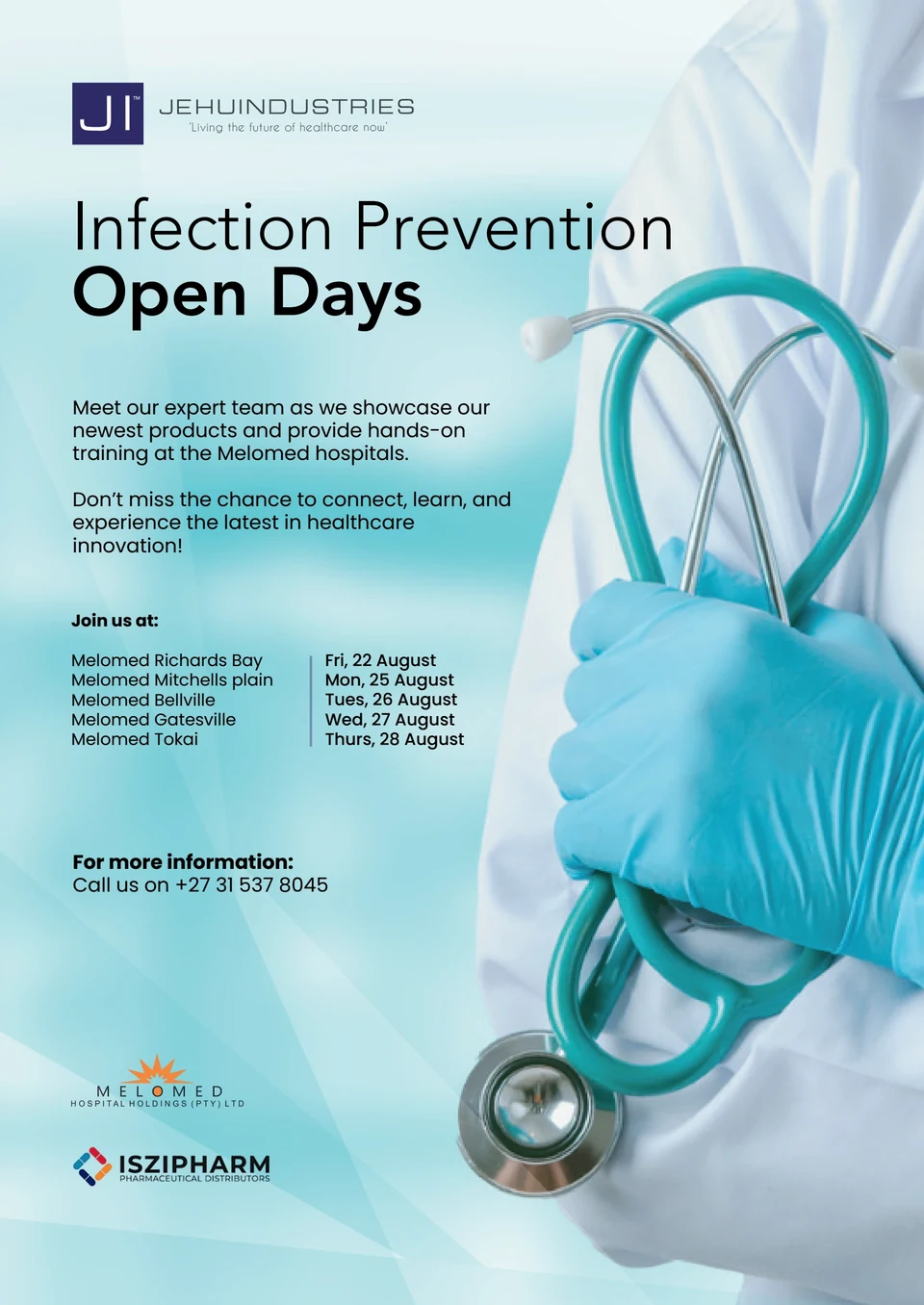 Melomed Open Days campaign invitation.