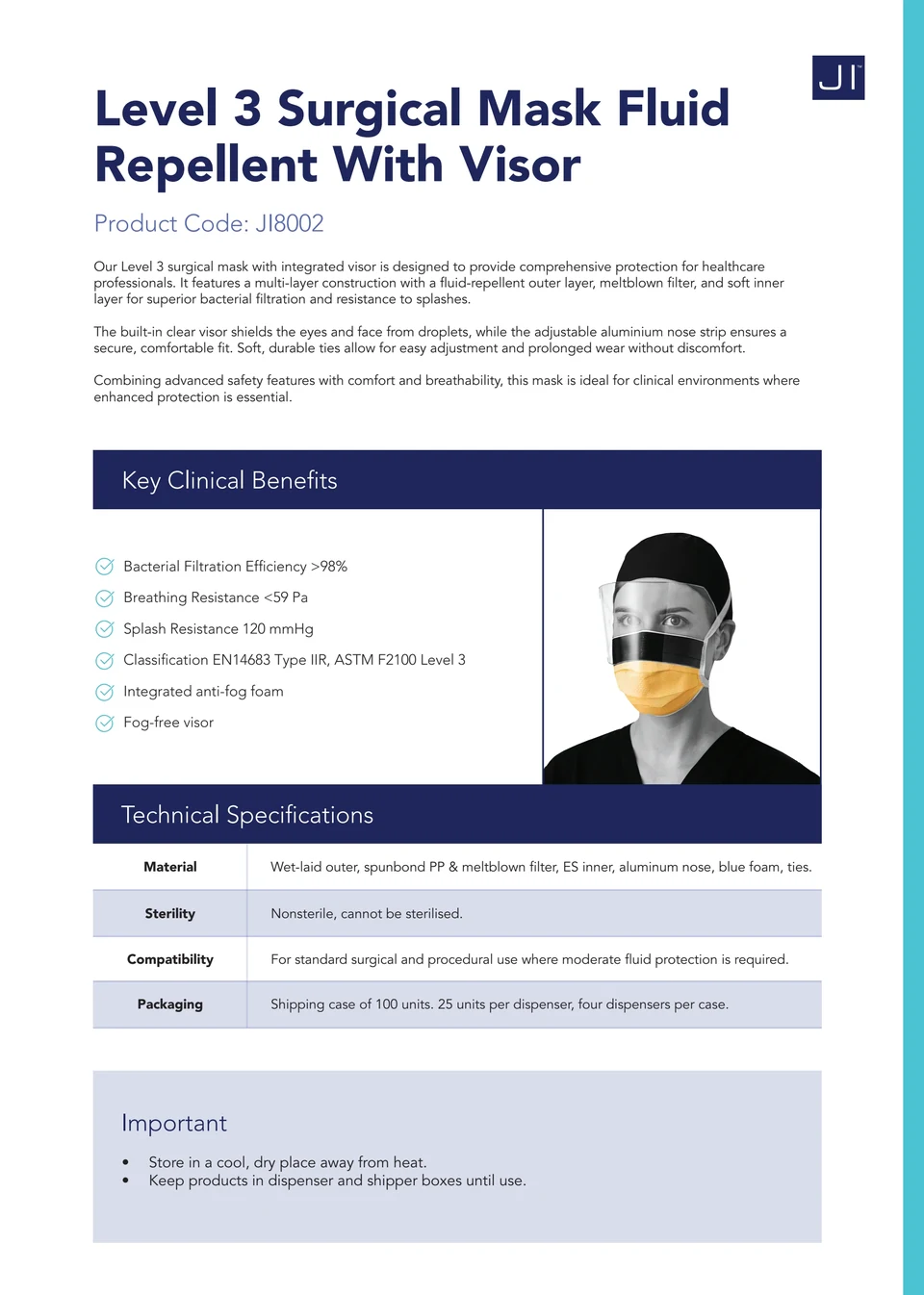With visor: a different product image and feature set.