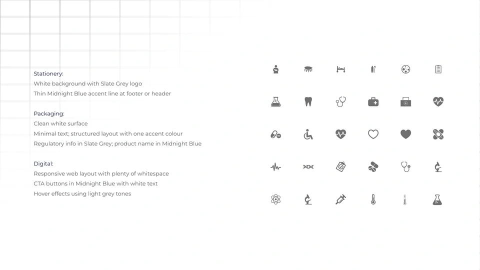Original guidance for stationery, packaging and digital use.