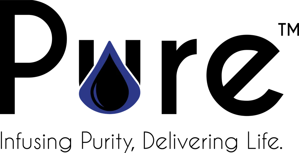 Pure original logo artwork and tagline