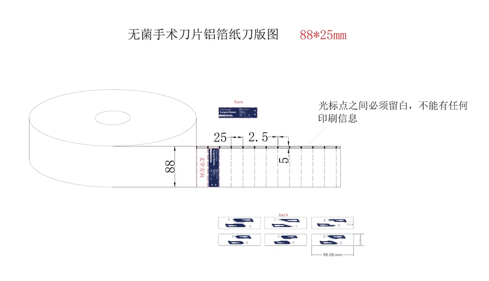 The numbered product identity continues onto the individual wrapper layout.